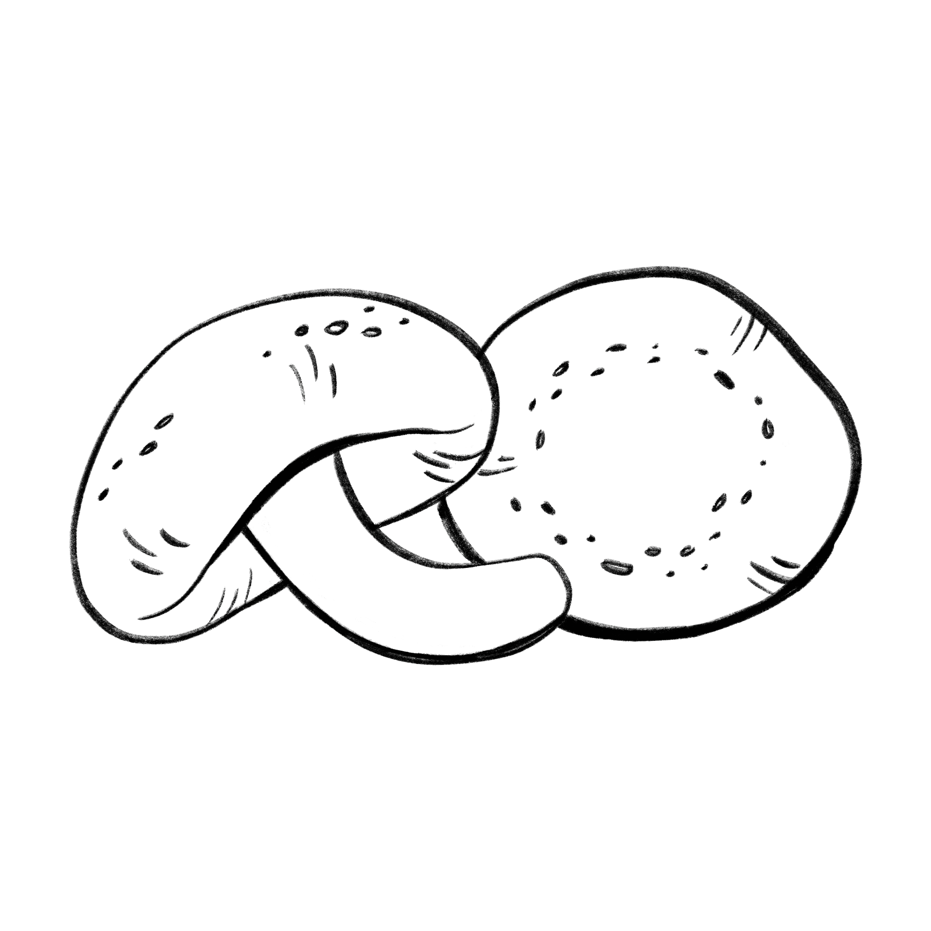 Illustration Outline Shiitake von der Pilzzucht Mjko